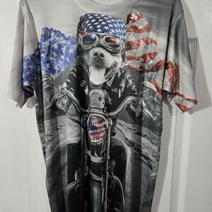 American Spirit Dog Graphic Men's T-Shirt